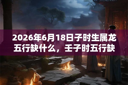 2026年6月18日子时生属龙五行缺什么，壬子时五行缺什么