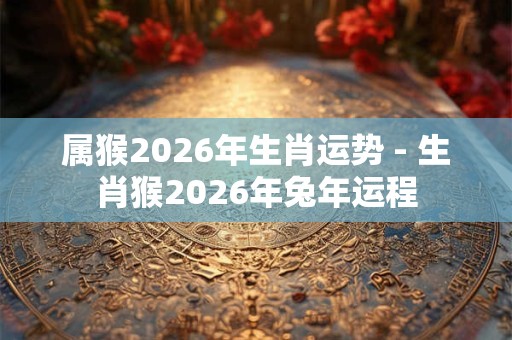属猴2026年生肖运势 - 生肖猴2026年兔年运程
