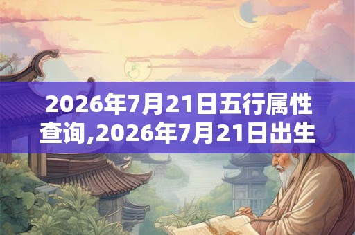 2026年7月21日五行属性查询,2026年7月21日出生五行属什么