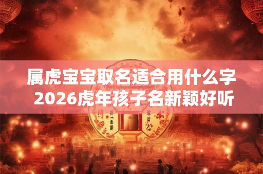 属虎宝宝取名适合用什么字 2026虎年孩子名新颖好听
