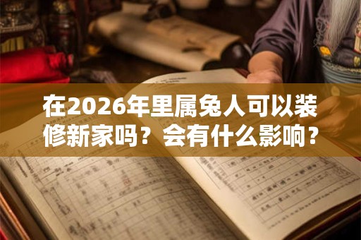 在2026年里属兔人可以装修新家吗？会有什么影响？