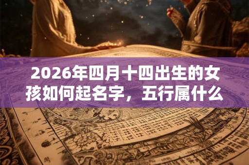 2026年四月十四出生的女孩如何起名字，五行属什么