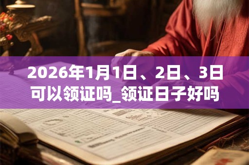 2026年1月1日、2日、3日可以领证吗_领证日子好吗