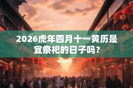 2026虎年四月十一黄历是宜祭祀的日子吗？