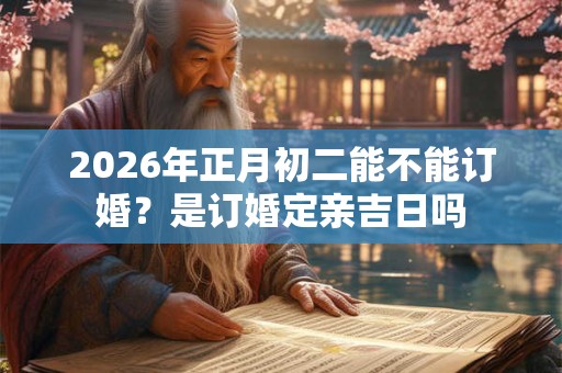 2026年正月初二能不能订婚？是订婚定亲吉日吗