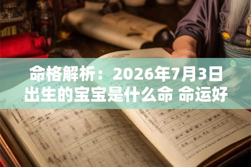 命格解析：2026年7月3日出生的宝宝是什么命 命运好吗