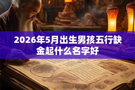 2026年5月出生男孩五行缺金起什么名字好 2026年5月出生男孩五行缺金起什么名字好
