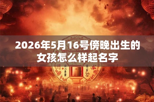 2026年5月16号傍晚出生的女孩怎么样起名字 2026年5月16号傍晚出生的女孩怎么样起名字