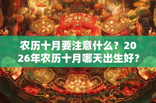 农历十月要注意什么？2026年农历十月哪天出生好？