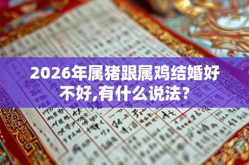 2026年属猪跟属鸡结婚好不好,有什么说法? 2026年属猪跟属鸡结婚好不好,有什么说法?