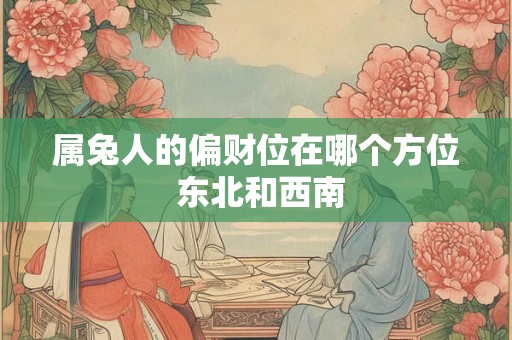 属兔人的偏财位在哪个方位 东北和西南