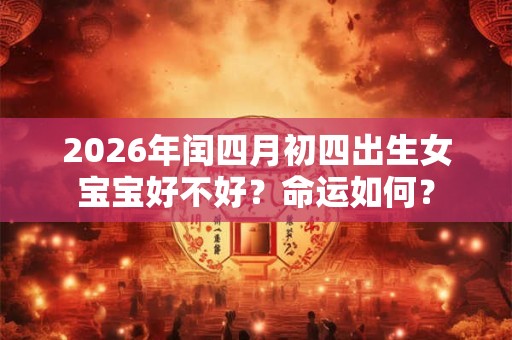 2026年闰四月初四出生女宝宝好不好？命运如何？