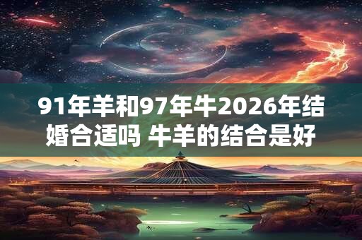 91年羊和97年牛2026年结婚合适吗 牛羊的结合是好是坏