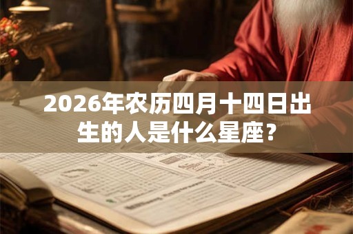 2026年农历四月十四日出生的人是什么星座？