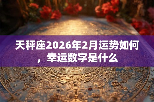 天秤座2026年2月运势如何，幸运数字是什么