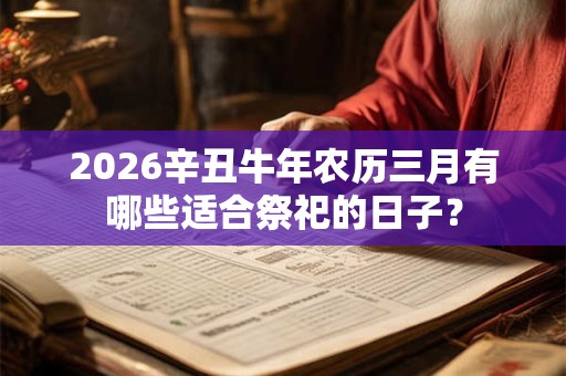 2026辛丑牛年农历三月有哪些适合祭祀的日子？
