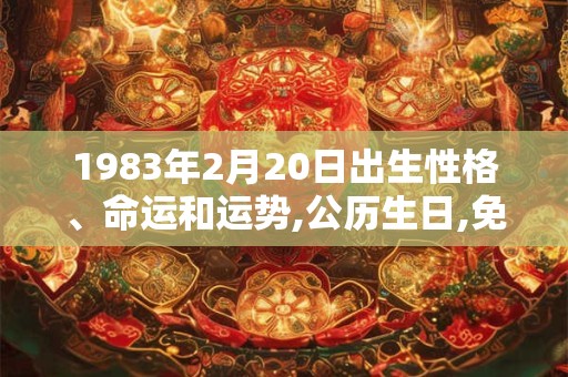 1983年2月20日出生性格、命运和运势,公历生日,免费算命 1983年2月20日出生性格、命运和运势,公历生日,免费算命