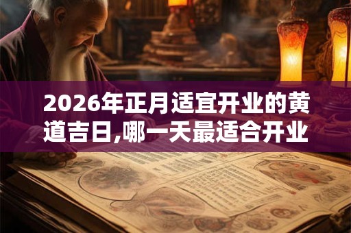 2026年正月适宜开业的黄道吉日,哪一天最适合开业？