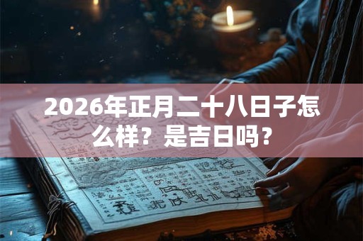 2026年正月二十八日子怎么样？是吉日吗？