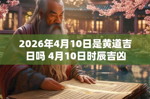 2026年4月10日是黄道吉日吗 4月10日时辰吉凶 2026年4月10日是黄道吉日吗 4月10日时辰吉凶