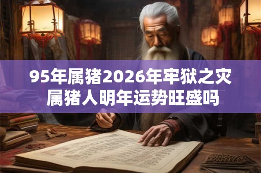 95年属猪2026年牢狱之灾 属猪人明年运势旺盛吗