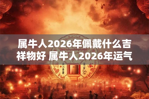 属牛人2026年佩戴什么吉祥物好 属牛人2026年运气如何