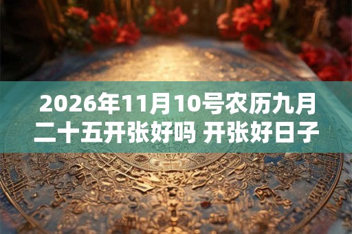 2026年11月10号农历九月二十五开张好吗 开张好日子选择