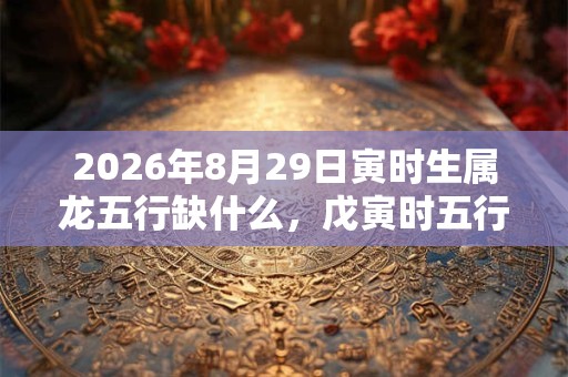 2026年8月29日寅时生属龙五行缺什么，戊寅时五行缺什么