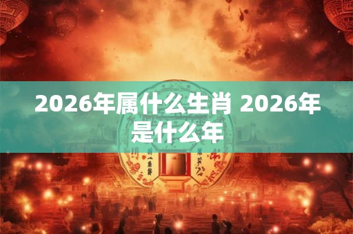 2026年属什么生肖 2026年是什么年 2026年属什么生肖 2026年是什么年
