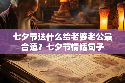 七夕节送什么给老婆老公最合适？七夕节情话句子