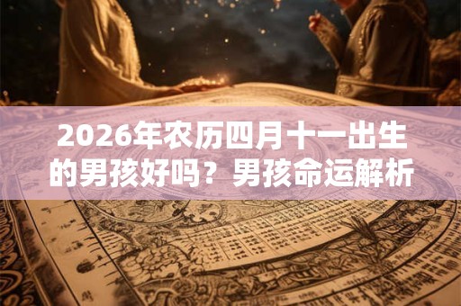 2026年农历四月十一出生的男孩好吗？男孩命运解析