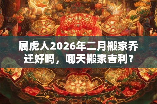 属虎人2026年二月搬家乔迁好吗，哪天搬家吉利？