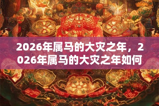 2026年属马的大灾之年，2026年属马的大灾之年如何化解？