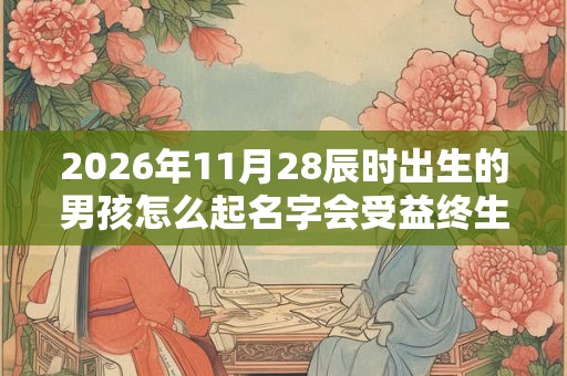 2026年11月28辰时出生的男孩怎么起名字会受益终生