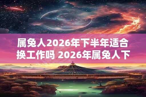 属兔人2026年下半年适合换工作吗 2026年属兔人下半年工作运势