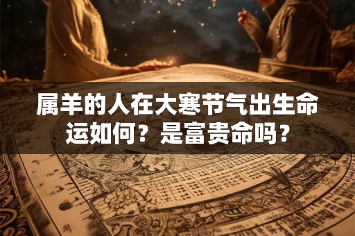 属羊的人在大寒节气出生命运如何？是富贵命吗？