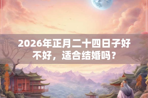 2026年正月二十四日子好不好,适合结婚吗? 2026年正月二十四日子好不好,适合结婚吗?