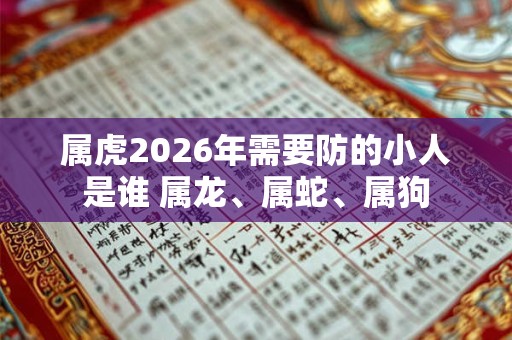 属虎2026年需要防的小人是谁 属龙、属蛇、属狗
