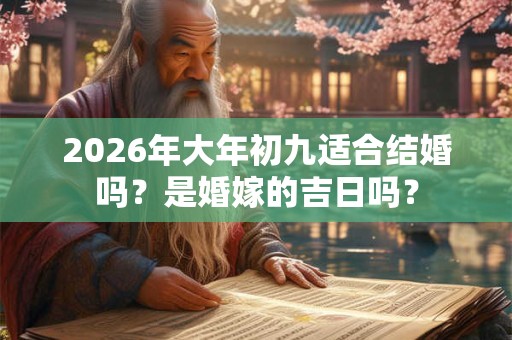 2026年大年初九适合结婚吗？是婚嫁的吉日吗？