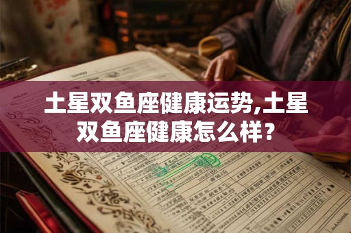 土星双鱼座健康运势,土星双鱼座健康怎么样？