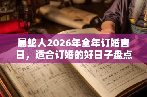 属蛇人2026年全年订婚吉日，适合订婚的好日子盘点
