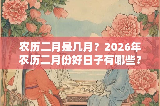 农历二月是几月？2026年农历二月份好日子有哪些？