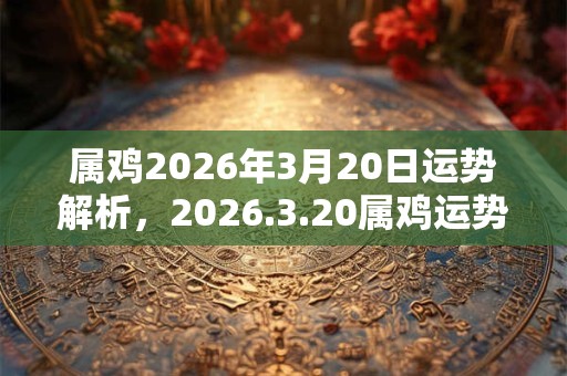 属鸡2026年3月20日运势解析,2026.3.20属鸡运势分析 属鸡2026年3月20日运势解析,2026.3.20属鸡运势分析