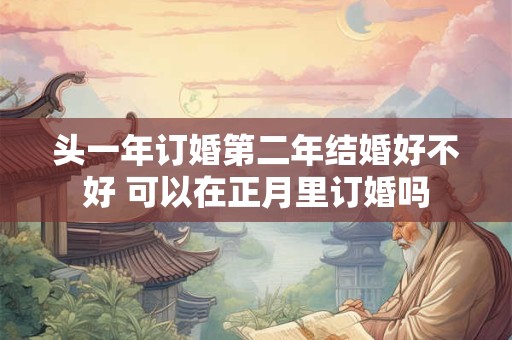 头一年订婚第二年结婚好不好 可以在正月里订婚吗 头一年订婚第二年结婚好不好 可以在正月里订婚吗