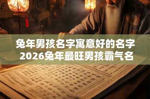 兔年男孩名字寓意好的名字 2026兔年最旺男孩霸气名字
