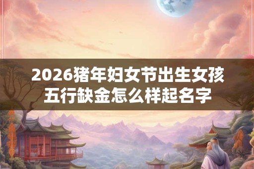 2026猪年妇女节出生女孩五行缺金怎么样起名字 2026猪年妇女节出生女孩五行缺金怎么样起名字
