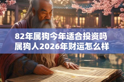 82年属狗今年适合投资吗 属狗人2026年财运怎么样 82年属狗今年适合投资吗 属狗人2026年财运怎么样