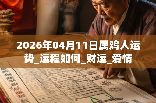2026年04月11日属鸡人运势_运程如何_财运_爱情