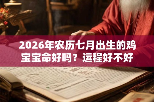 2026年农历七月出生的鸡宝宝命好吗？运程好不好