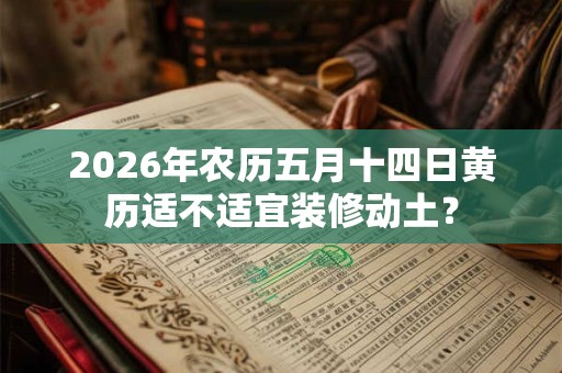 2026年农历五月十四日黄历适不适宜装修动土？
